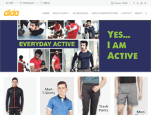 Tablet Screenshot of didasportswear.com
